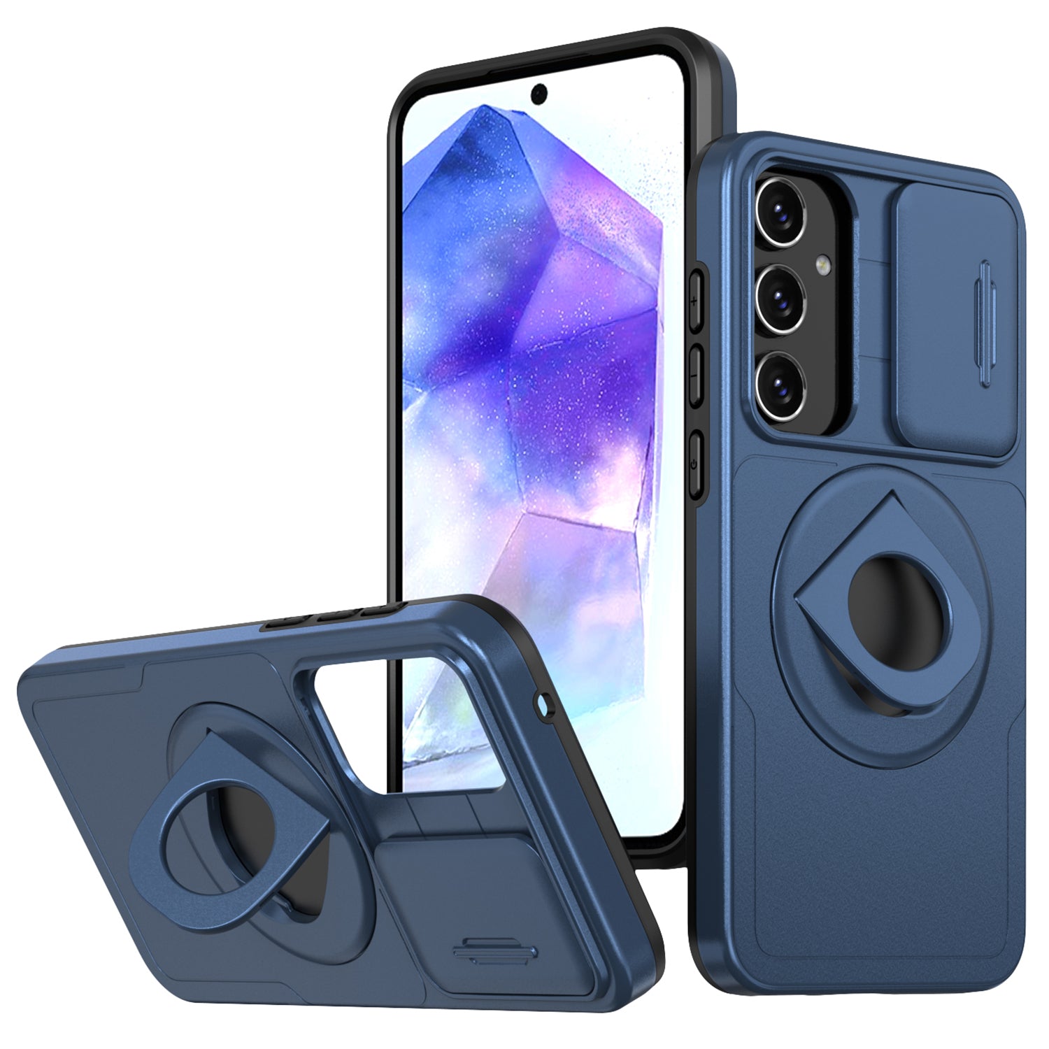 For Samsung Galaxy A35 5G Case with Slide Camera Cover TPU+PC Phone Protector For Samsung Galaxy A35 5G Case with Slide Camera Cover TPU+PC Phone Protector